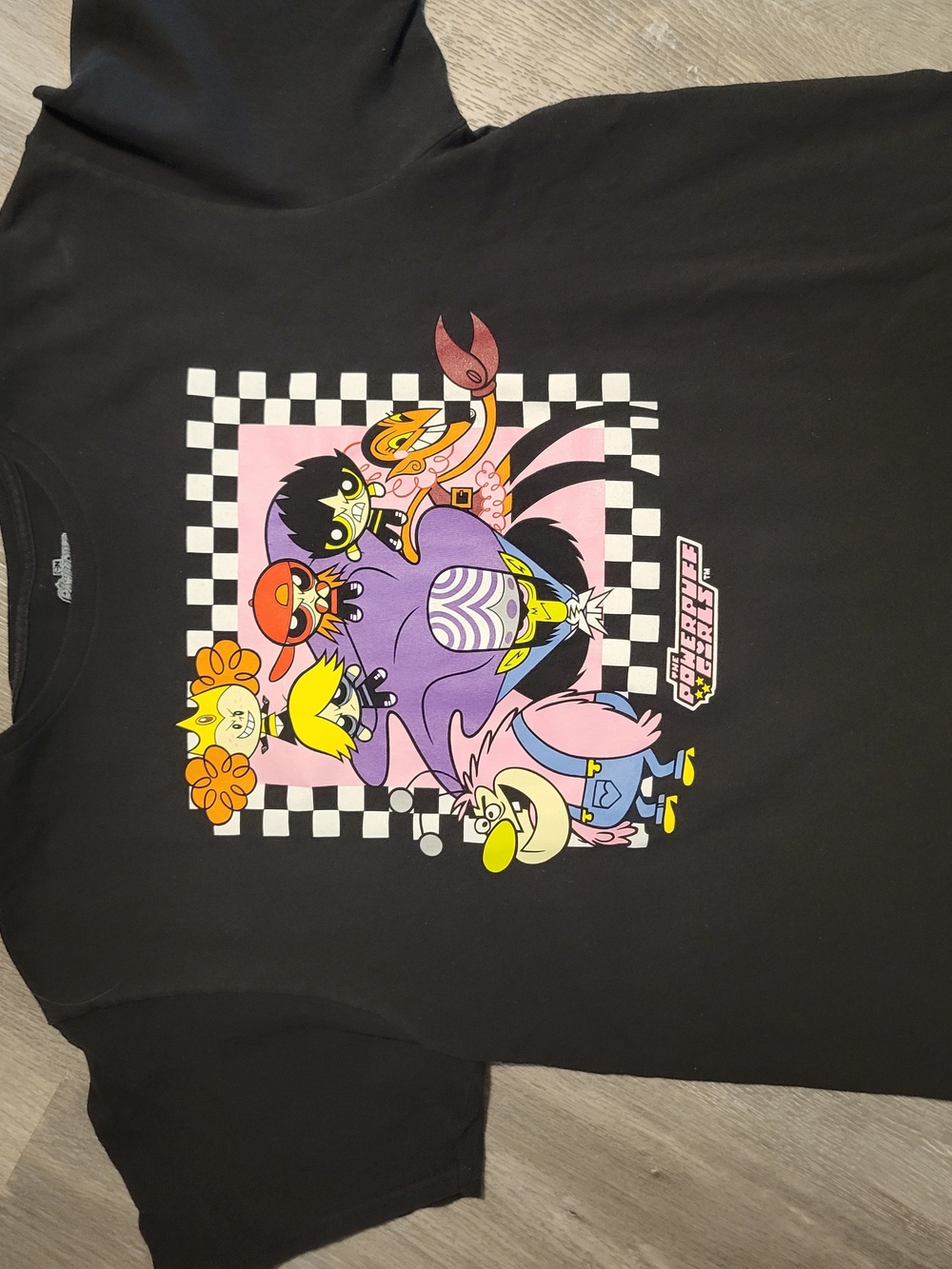 Cartoon Network The Powerpuff Girls Men Shirt Large Black Graphic Print